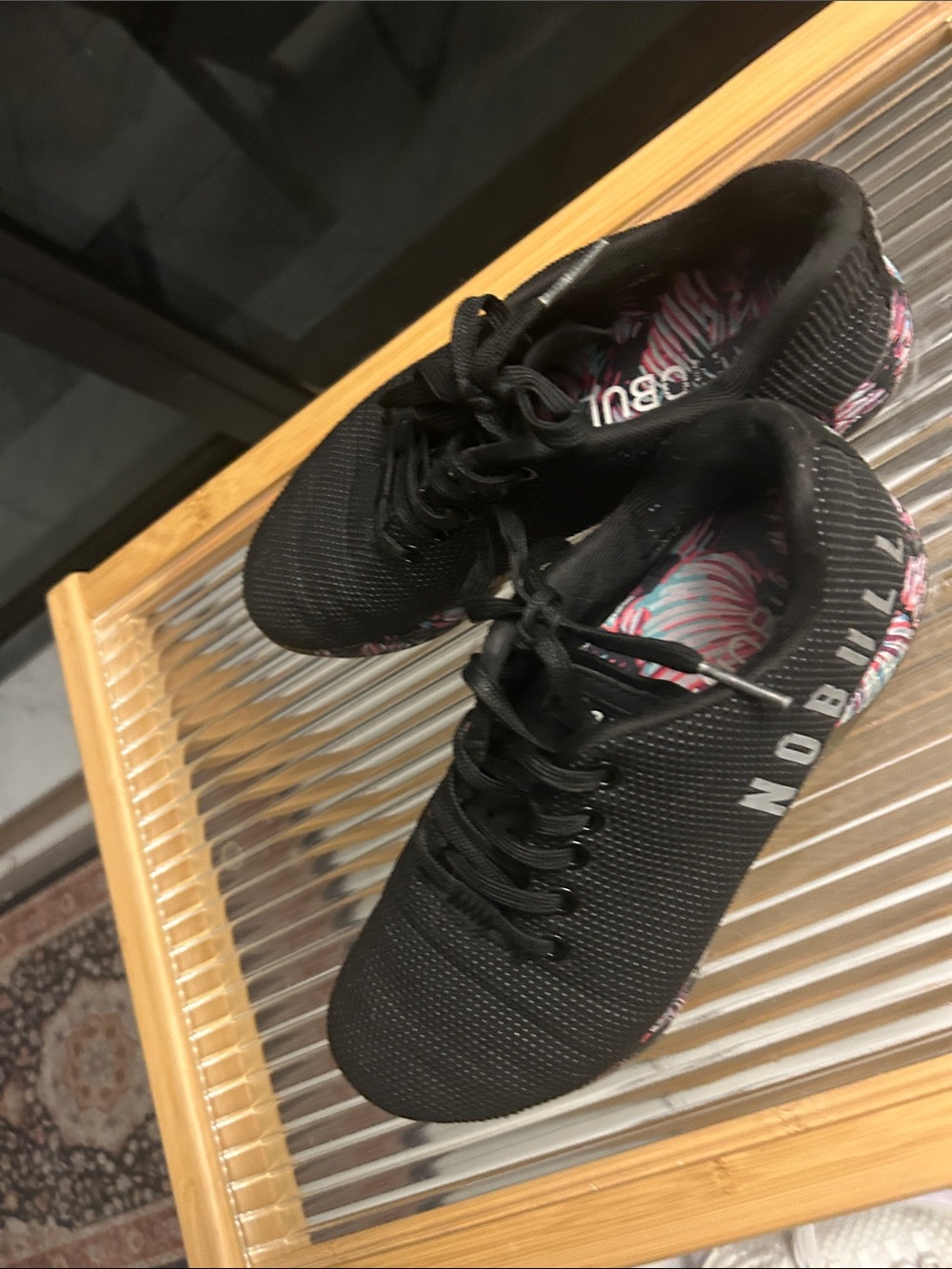 NOBULL Black Sneakers with Floral-Patterned Sole - Picture 5 of 5